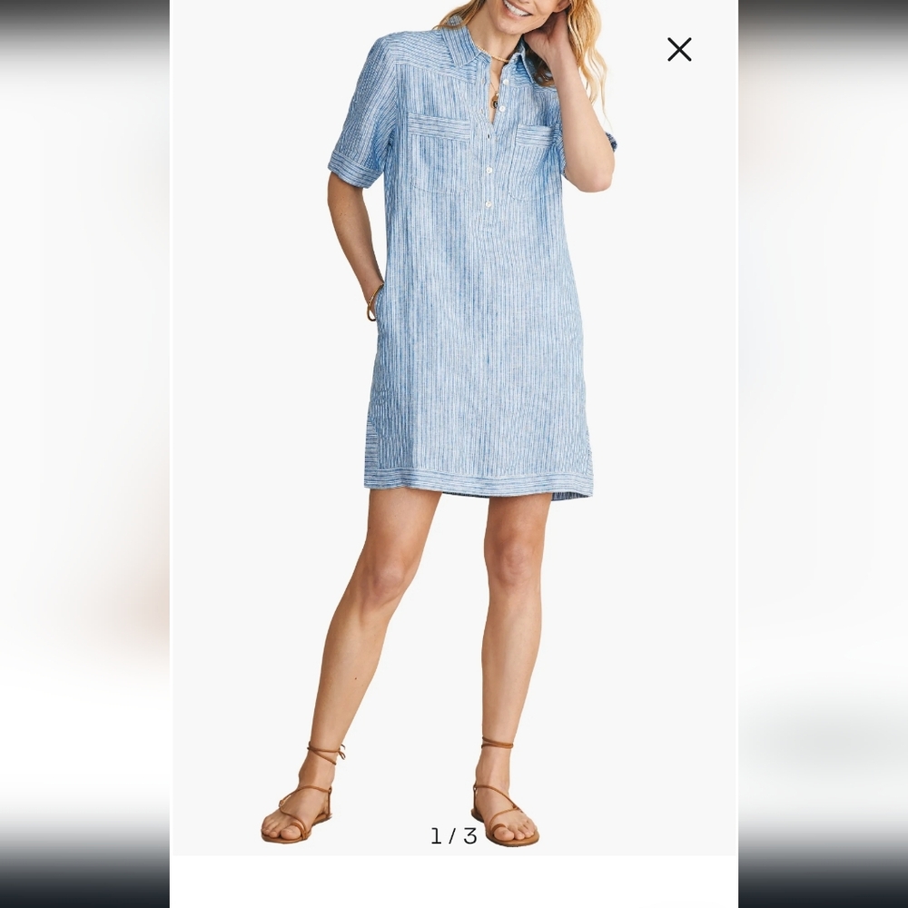 Faherty Rae Polo Shift Dress - Picture 2 of 4